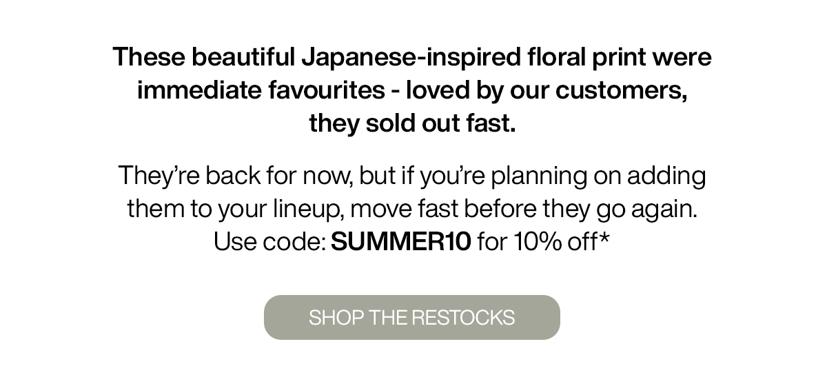 Japanese seafoam is back in stock use code SUMMER10 for 10% off