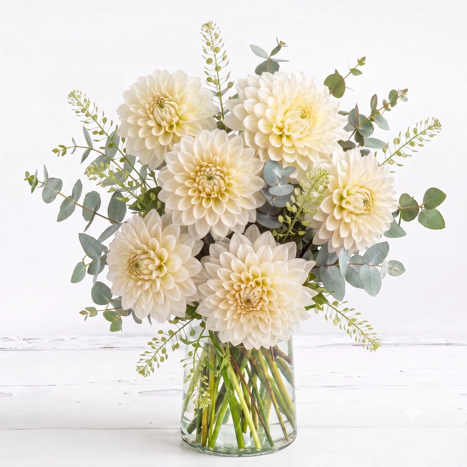 Image of White Dahlias