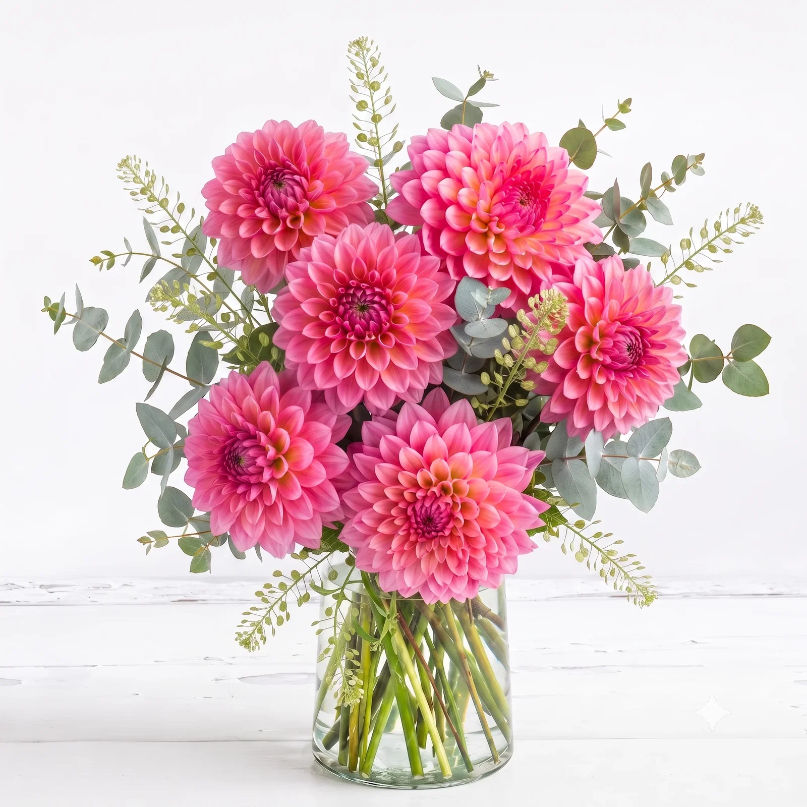 Image of Pink Dahlias