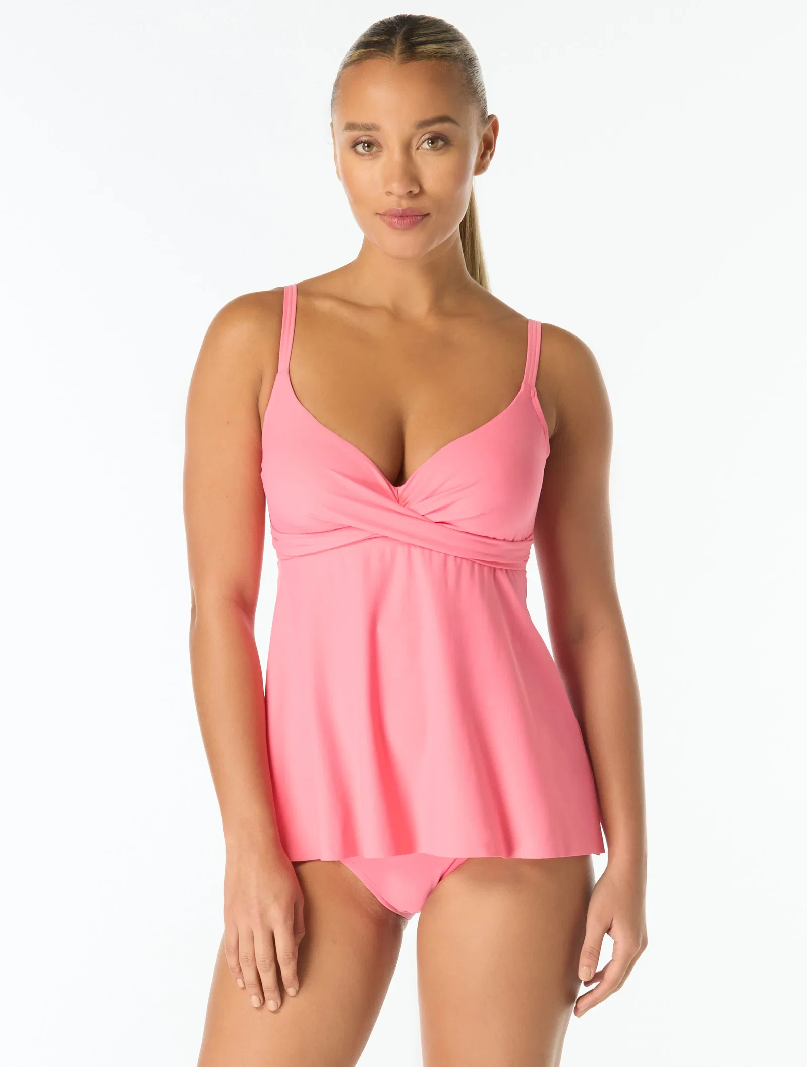 Image of Coco Contours Diamond Wrap Bra Sized Underwire Tankini Top - Keepsake