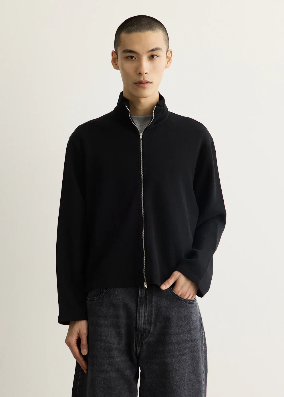 Image of Shrunken Full Zip Polo