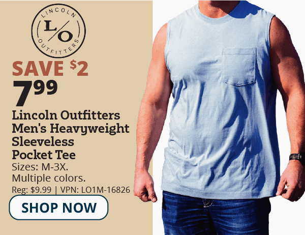 lo mens sleeveless pocket tee
