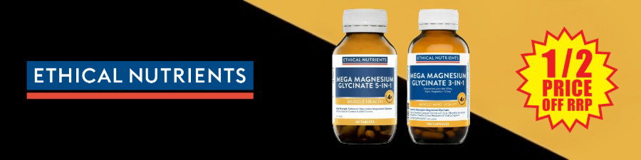 ½ price off RRP Ethical Nutrients range