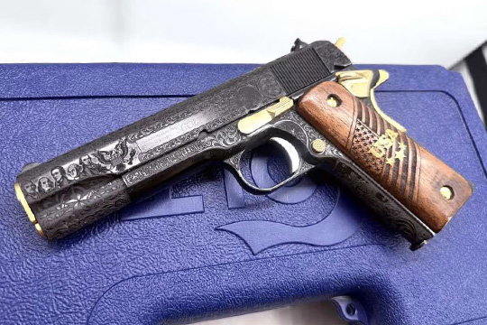 Colt Govt Model “250th Anniversary” USA Polished Blued & 24k Gold