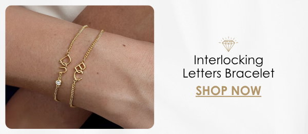 Interlocking Letters Bracelet