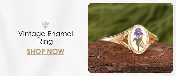 Vintage Enamel Ring