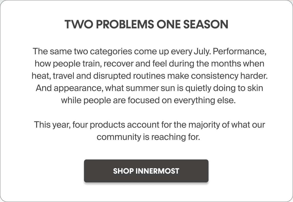 Two problems one season