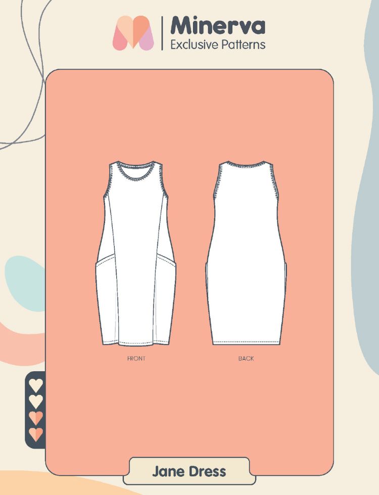 Minerva Exclusive Sewing Pattern Jane Dress (PDF)