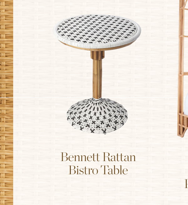 Bennett Rattan Bistro Table
