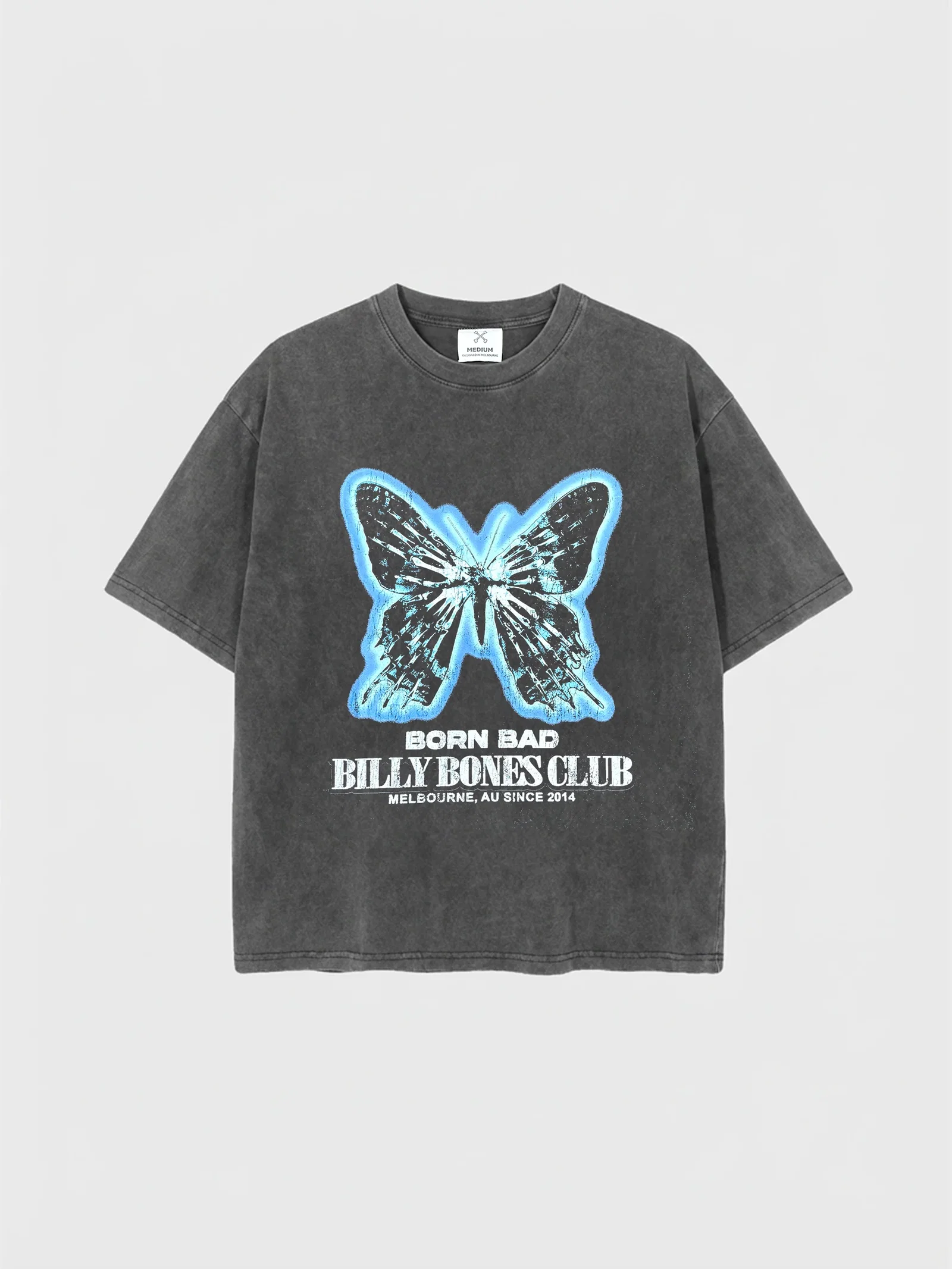 Image of Born Bad Box Tee - Washed Black