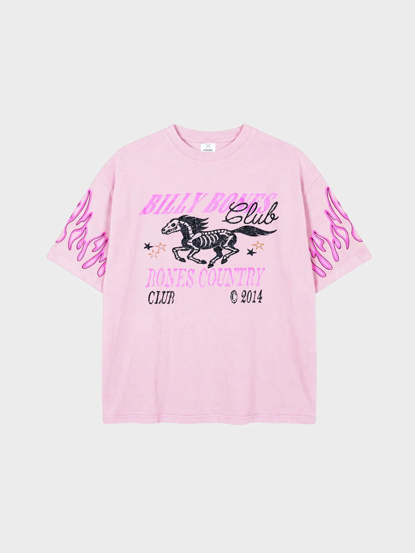 Image of Flamed Rider Tee - Washed Pink