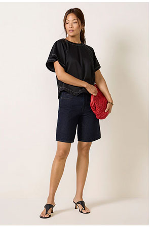 SHOP Arlo Contrast Stitch Blouse