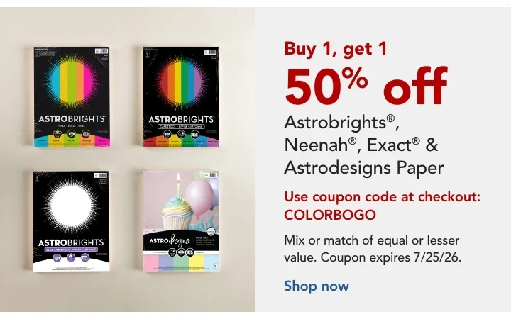 bogo 50% neenah product