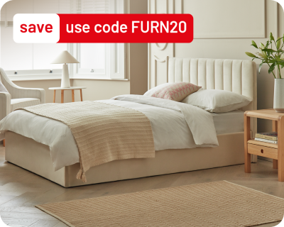 orders over £100 with code FURN20. Offers ends midnight.