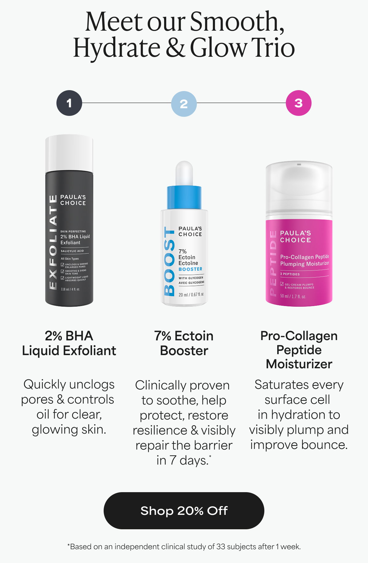 Smooth, Hydrate & Glow Trio | 20% OFF