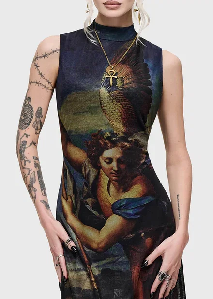 Killstar Crypt Garden Maxi Jurk Multi