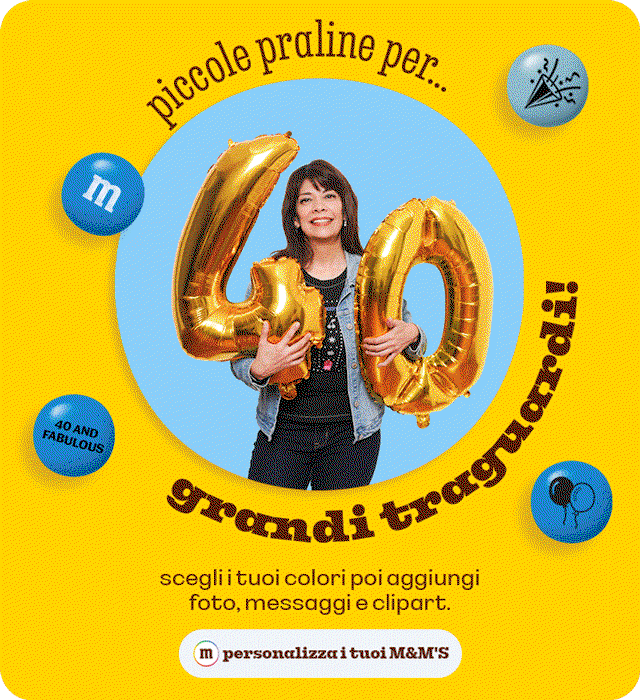 PERSONALIZZA I TUOI M&M'S