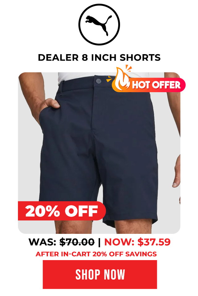 PUMA Dealer 8 Inch Golf Shorts