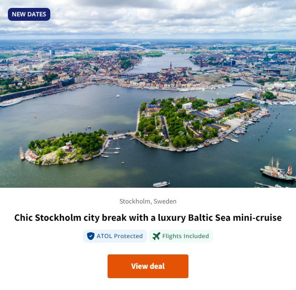 Chic Stockholm city break with a luxury Baltic Sea mini-cruise