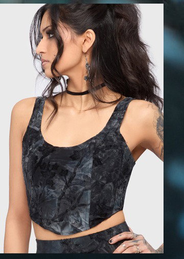 Midnight Vale Corset Top