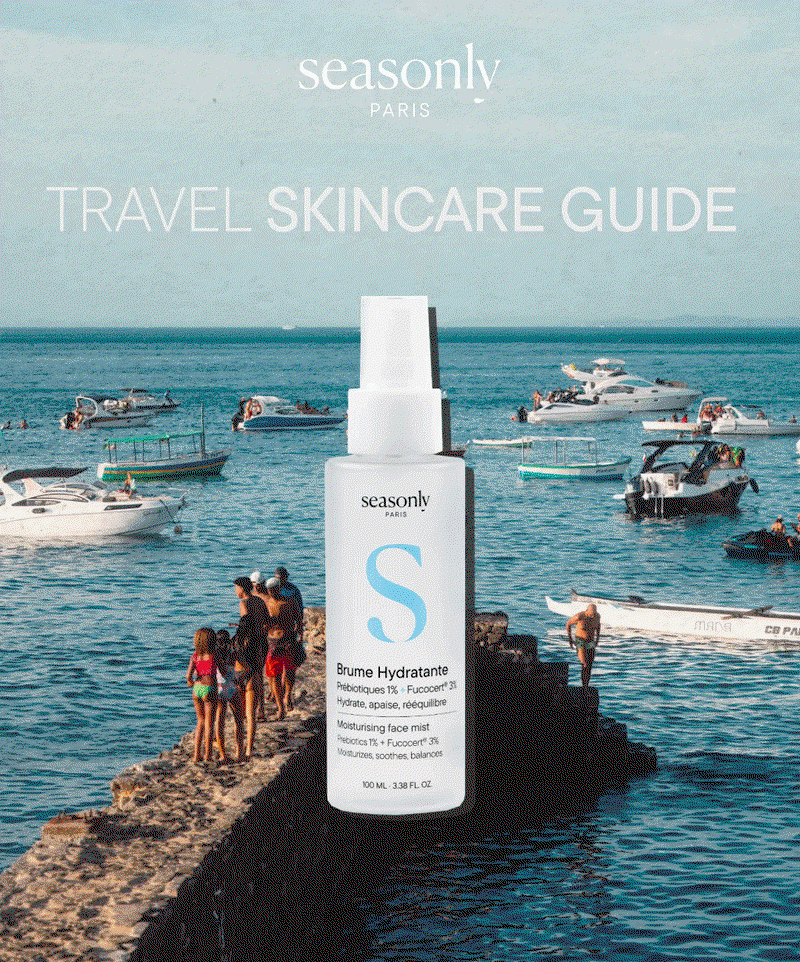 Seasonly, Travel Skincare Guide 
