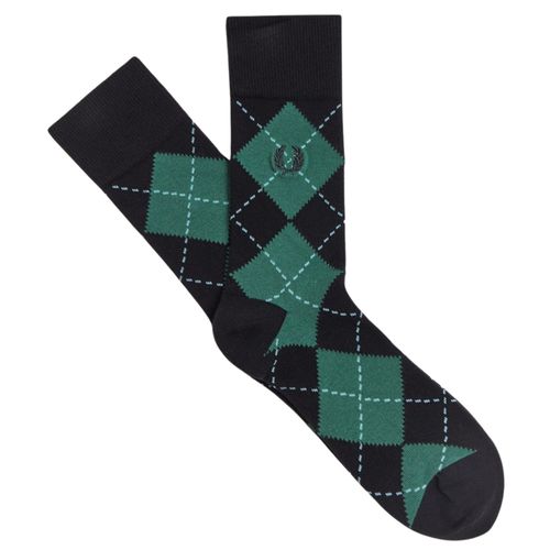 Fred Perry Argyle Jacquard Sock - Green