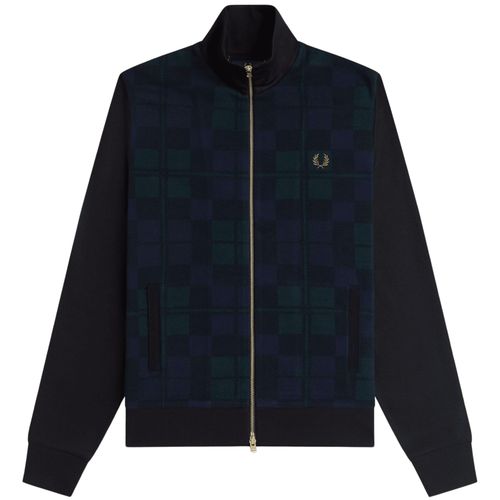 Fred Perry Knitted Front Track Jacket - Black