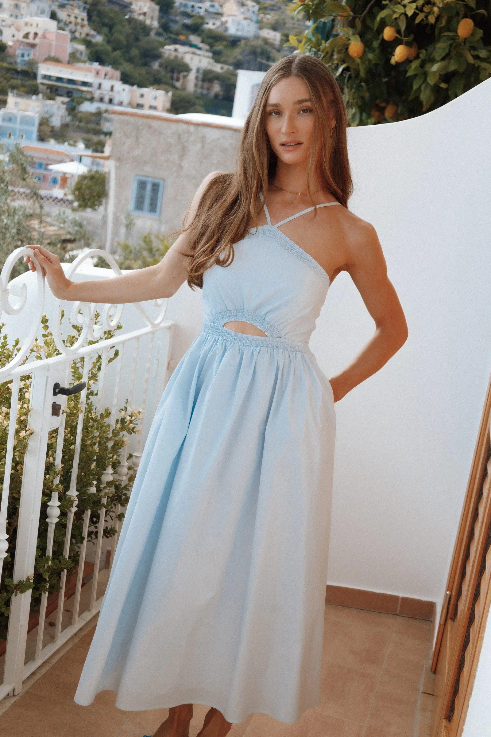 Image of Madi Maxi Dress - Pale Blue