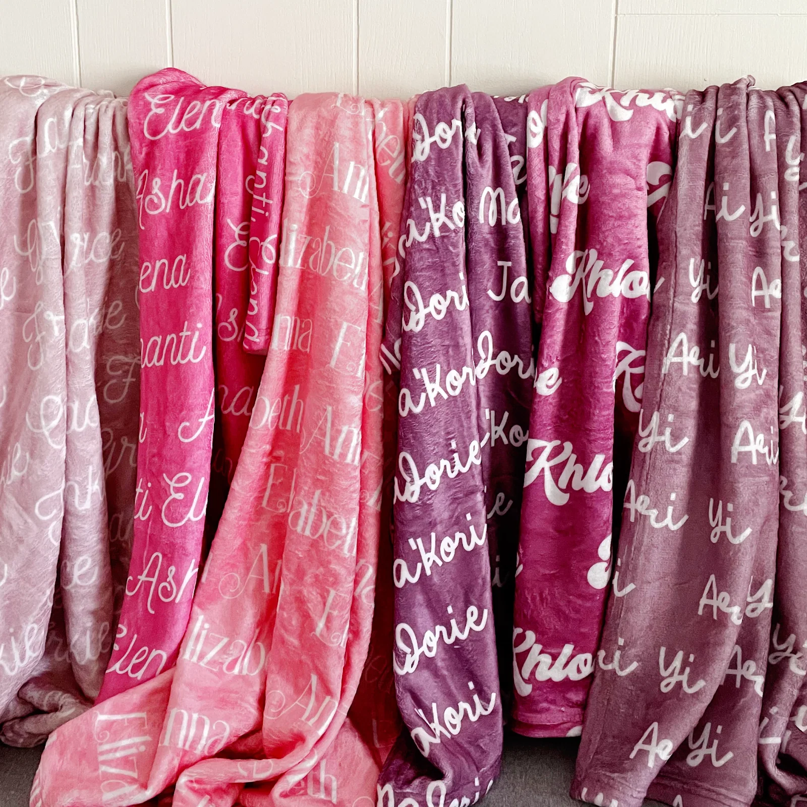 Image of Personalized Name Blanket - Classic Name, With Font Preview