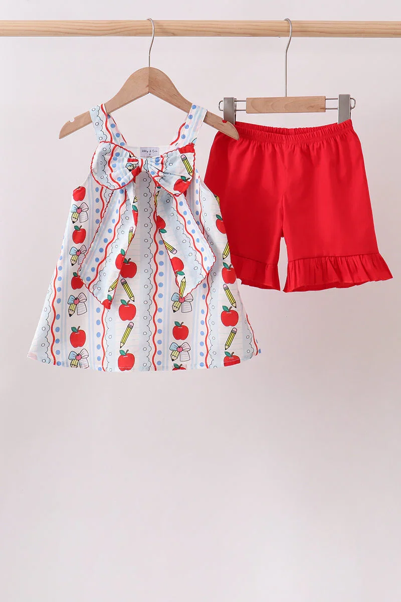 Image of Red Apple Pencil Ruffle Set