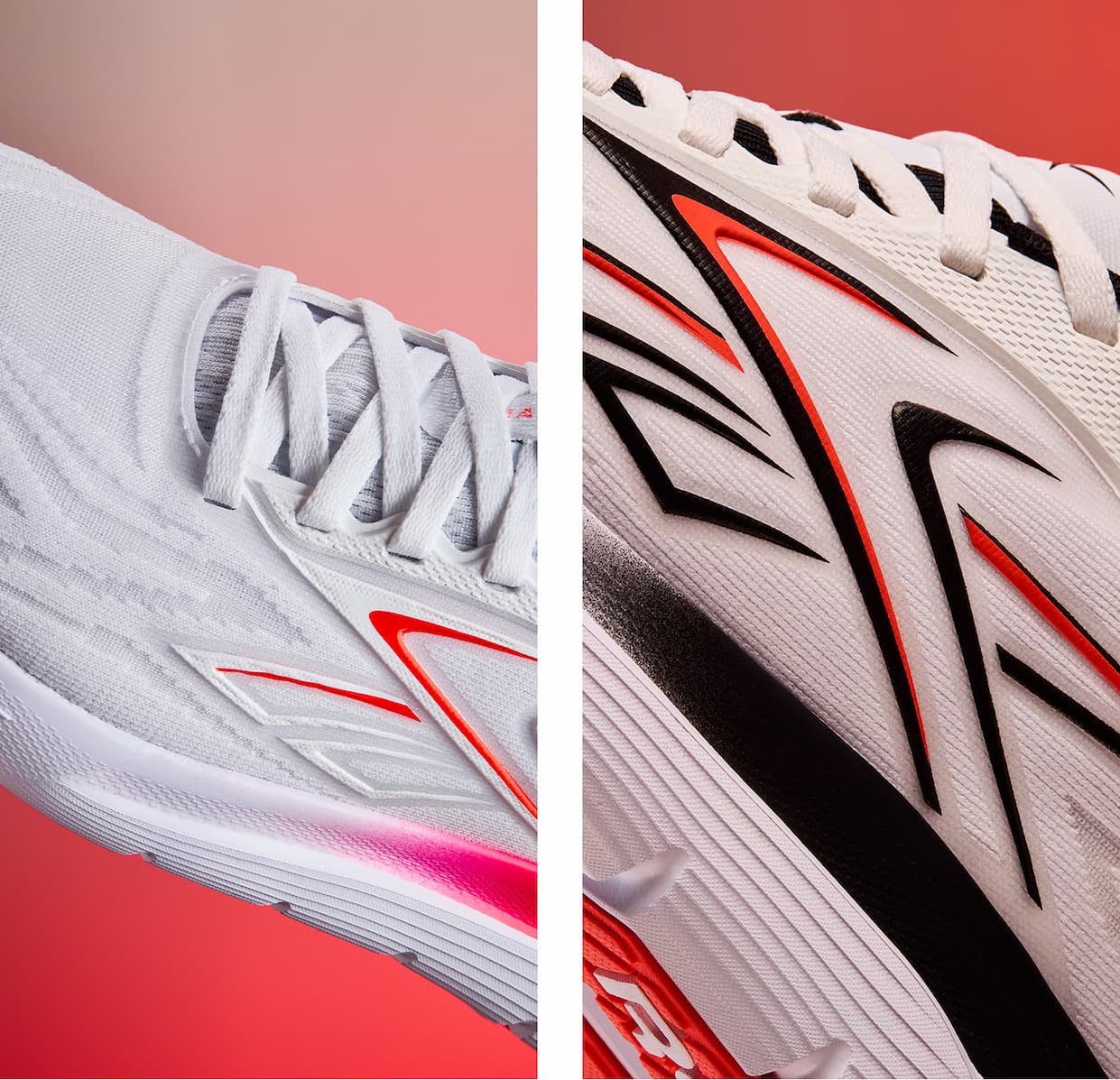 Collage of Nano Gym 2.0 training shoes, highlighting close-up design details and performance materials.