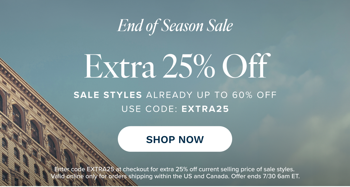 Extra 25% Off