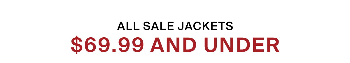 Sale Jackets