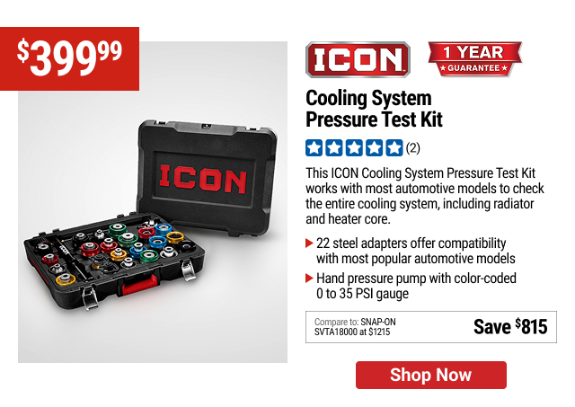 ICON Cooling System Pressure Test Kit