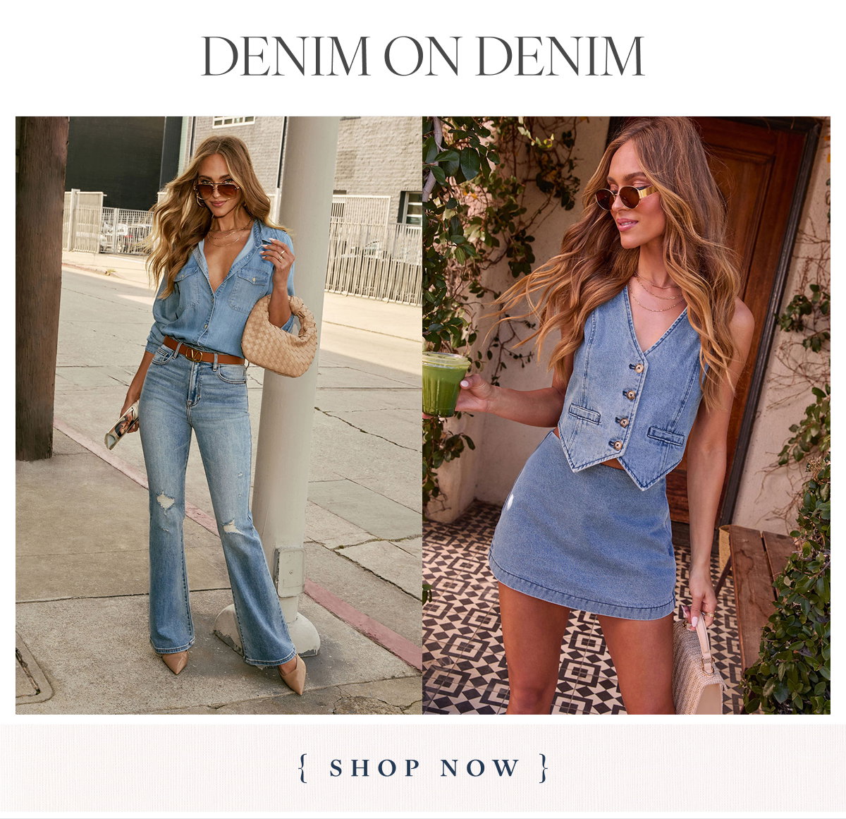 Denim on Denim. Shop Now