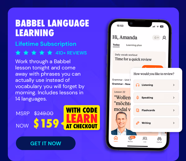 Babbel Language Learning: Lifetime Subscription (All Languages)