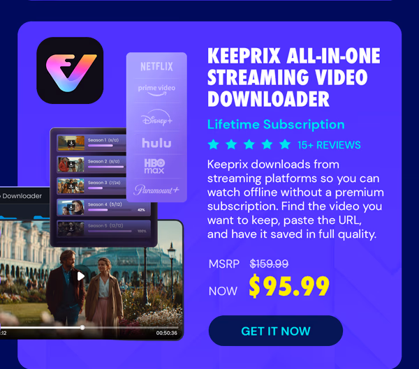 Keeprix All-in-One Streaming Video Downloader: Lifetime Subscription