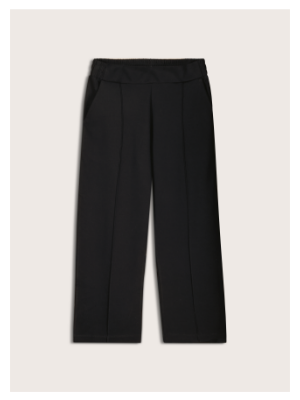 Ebru Ponte Straight Leg Crop Trousers 