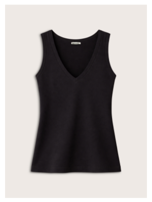 Jada Organic Cotton V-Neck Tank