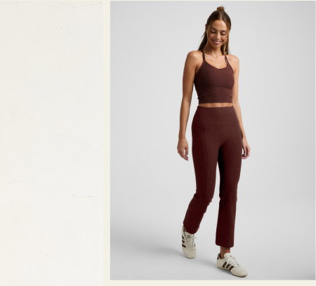 Spacedye™ Pintuck Kick Flare High Waisted Pant