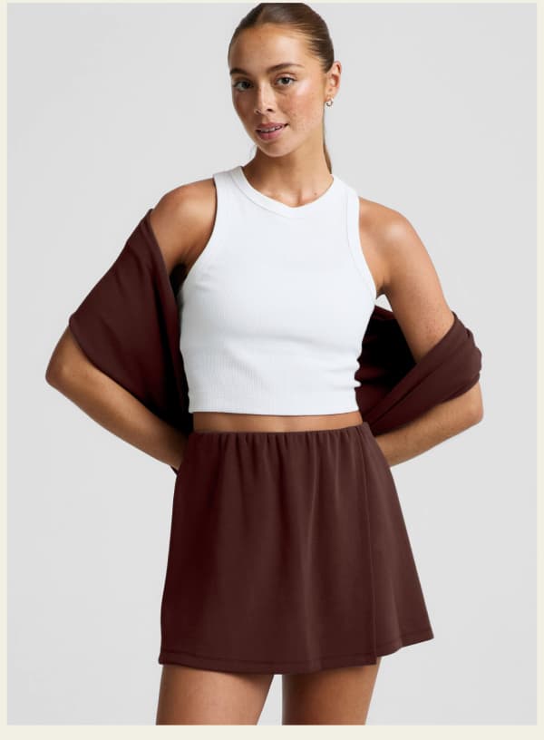 Luxe Sandwash Skort