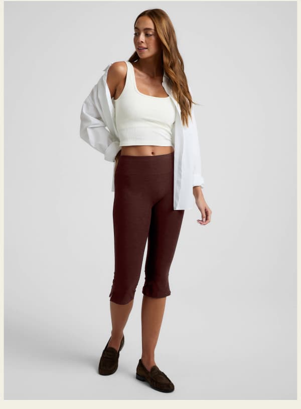 Spacedye™ Mid-Rise Slit Pedal Pusher Legging
