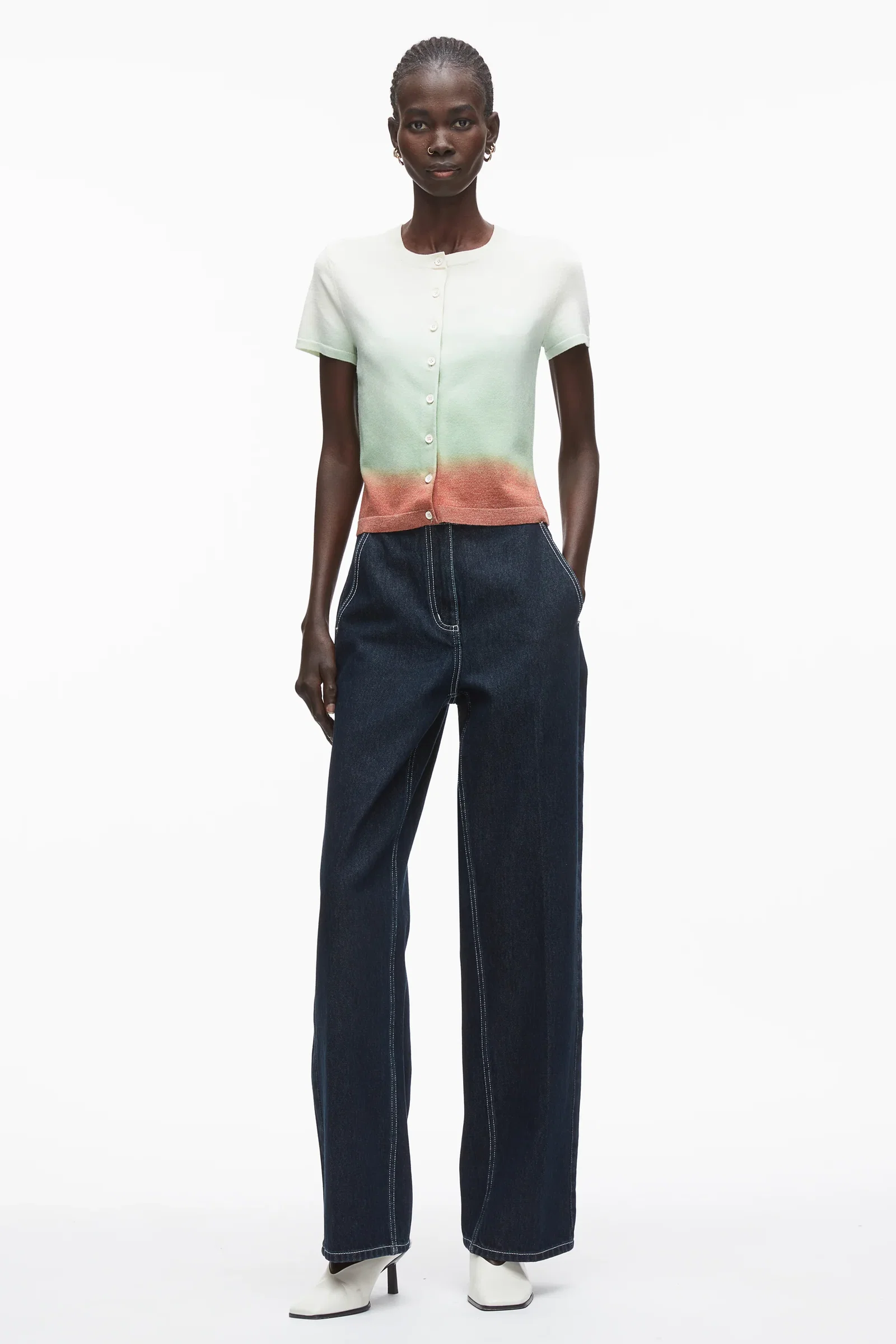 Image of Dip Dye Knit Top