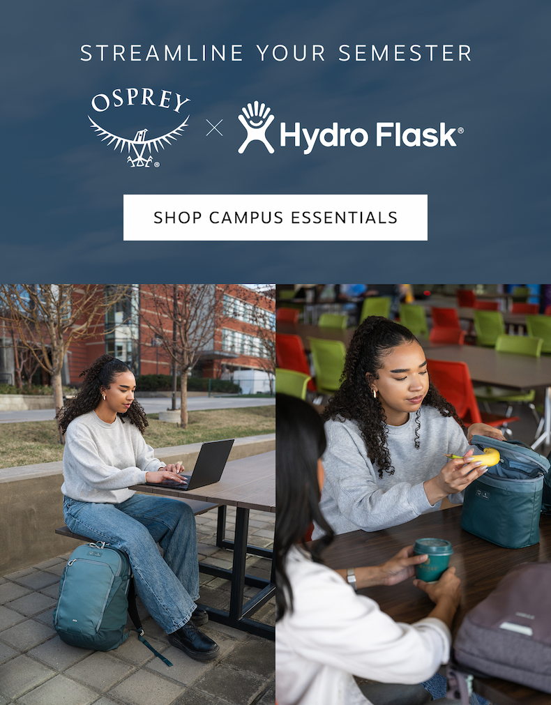 Streamline your semester with the Osprey x Hydro Flask Campus Essentials Bundle | Shop Now
