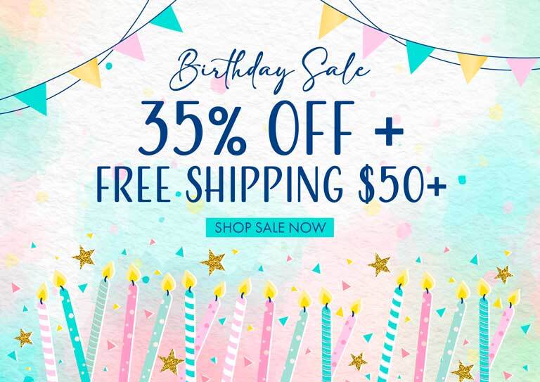 35% off + Free shipping on $50+