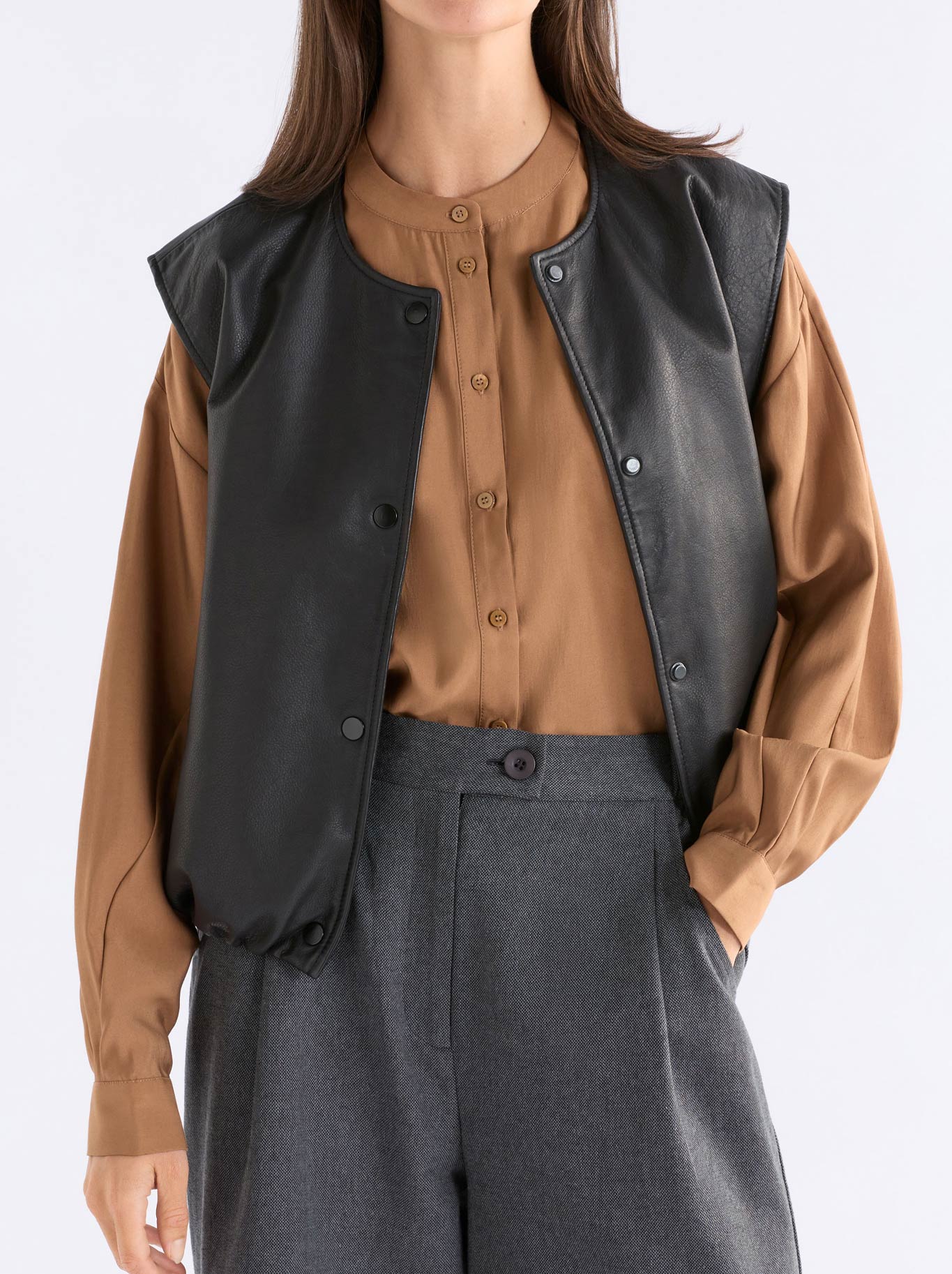 Image of STRIIND LEATHER VEST
