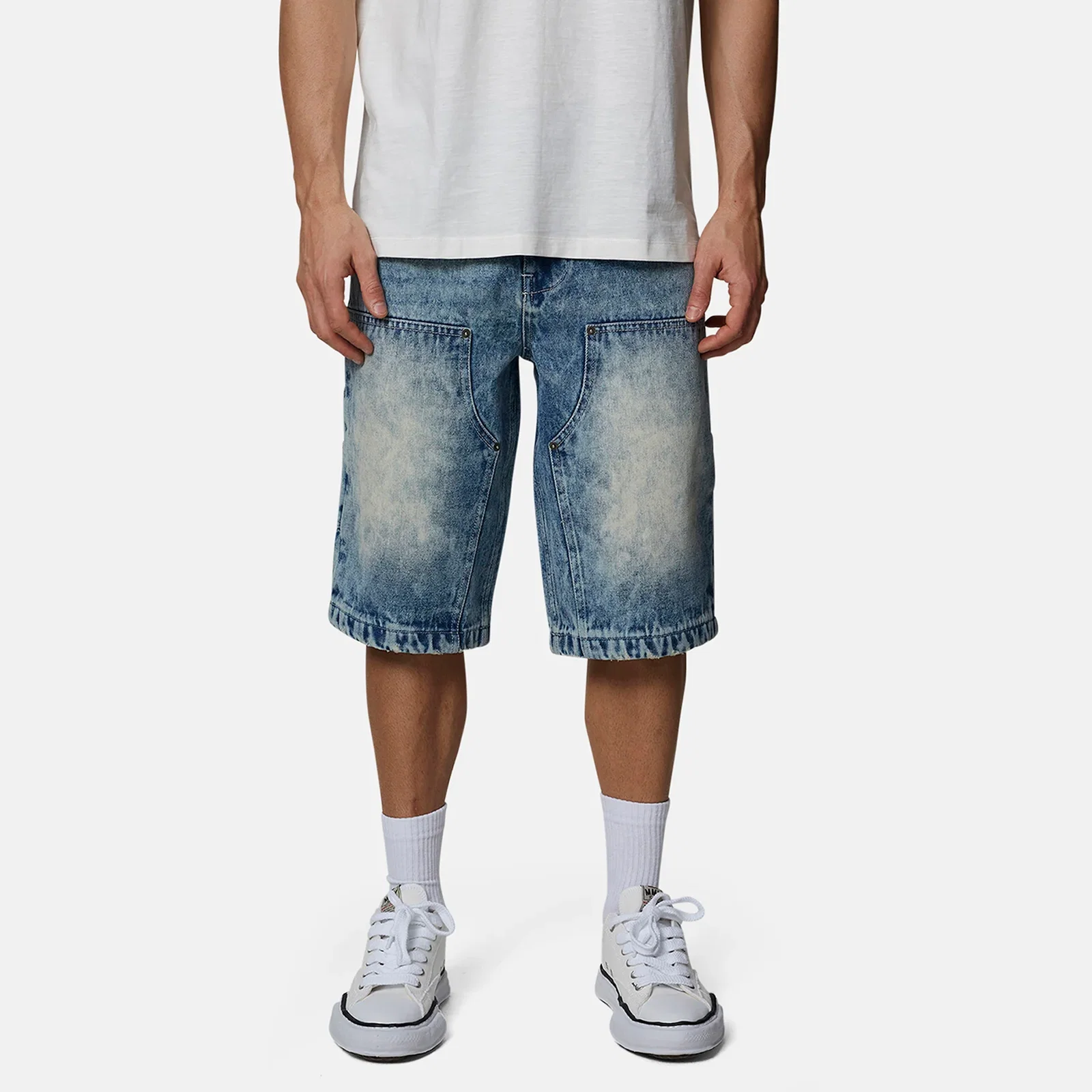 Image of Carpenter Acid Blue Denim Shorts