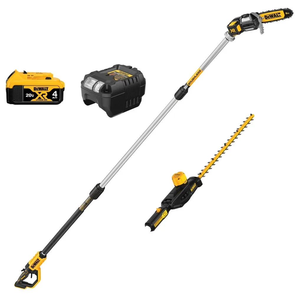 DEWALT Pole Saw and Pole Hedge Trimmer Combo Kit