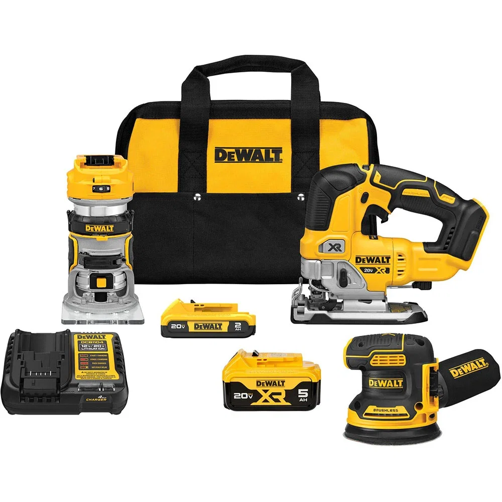 DEWALT 20V 3-Tool Woodworking Combo Kit