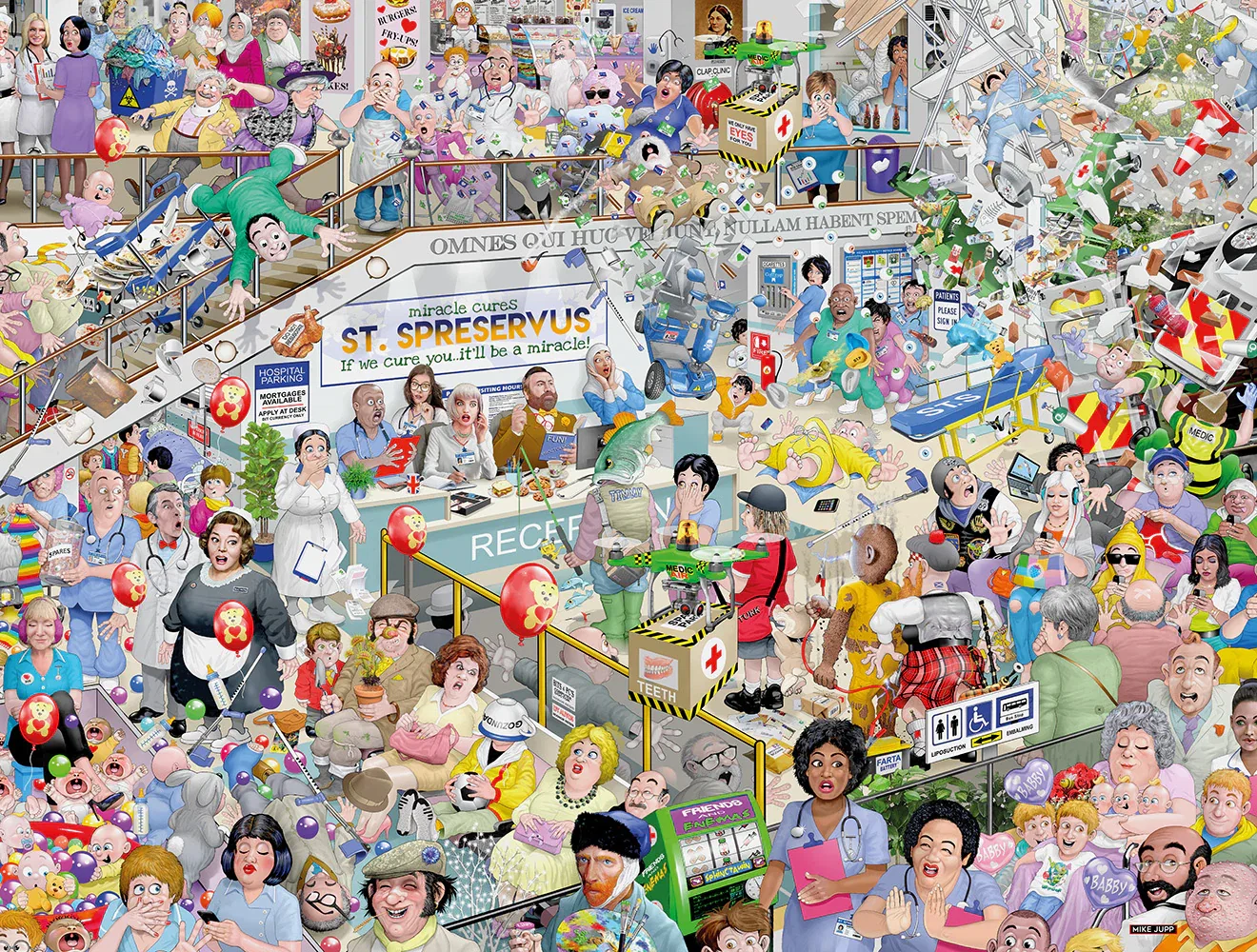 Image of Mike Jupp I Love Healthcare 1000 Piece Jigsaw Puzzle